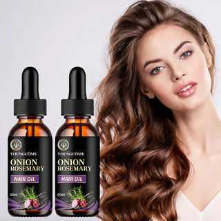 Hair Care Essential Oil Onion Rosemary Peppermint Fortified Oil Nourishing Split Dry Organic Hair Care Improving Hair Quality