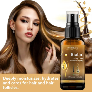 YUITIKUE Biotin Scalp Care Essence Spray | Biotin Powered Formula For Scalp Nourishment & Hair Strengthening 30ml