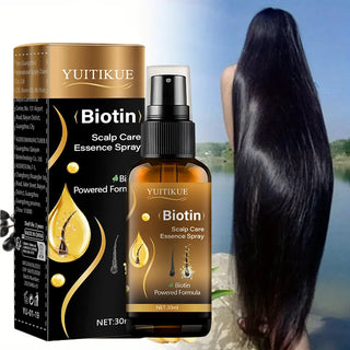 YUITIKUE Biotin Premium Spray for All Hair - Deep Moisture, Hair Strengthening, Lightweight & Non-Oily, 30ml