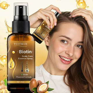 YUITIKUE 30ml Biotin Hair Spray - Biotin Powered Formula for Hydrating And Strengthening Hair Non-Greasy Scalp Care