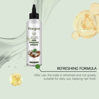 Hoegoa Coconut Hair Oil 100ml Nourishing Treatment For Dry Frizzy Hair Adds Shine and Softness With Natural Coconut Extract