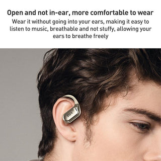 NNEDSZ Wireless Bluetooth Earphone Ear-Mounted - Black-3